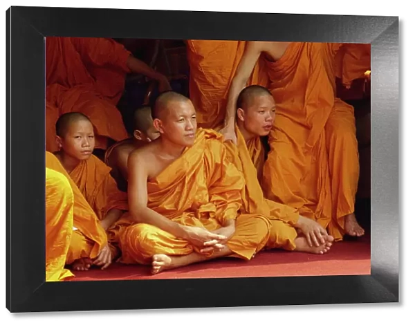 Buddhist monks near Chiang Mai