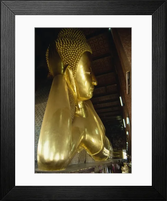 Framed Print : Reclining Buddha Framed Print : Reclining Buddha