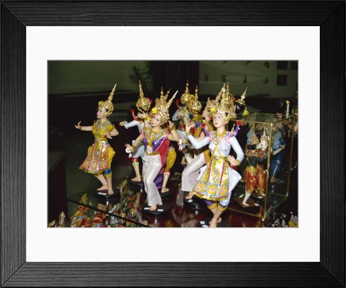 Framed Print : Models of Thai dancers for sale Framed Print : Models of Thai dancers for sale