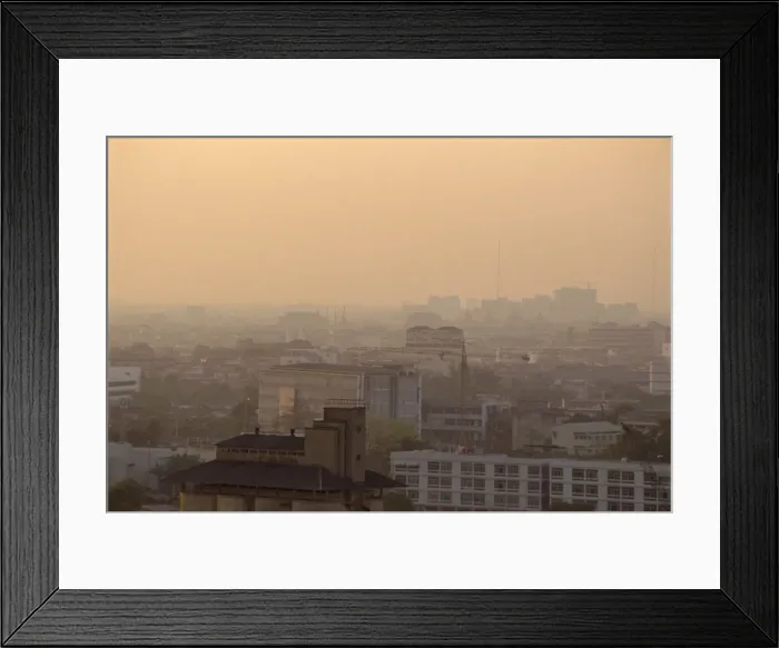 Framed Print : Pollution, Bangkok Framed Print : Pollution, Bangkok