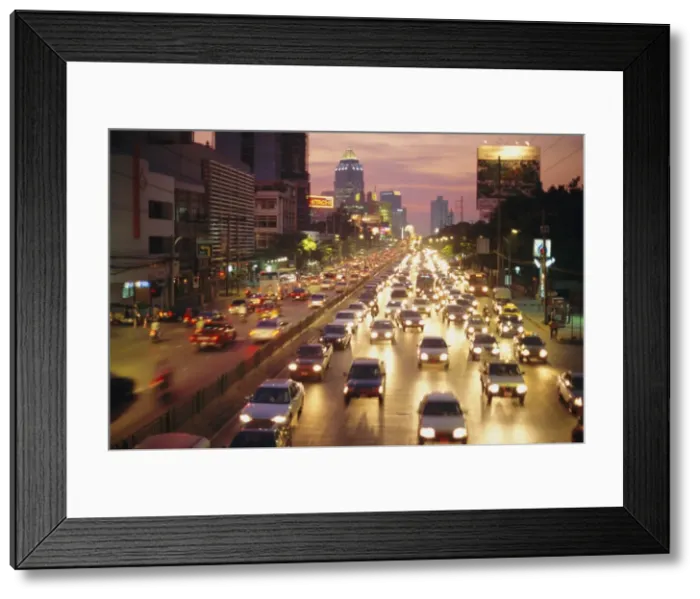 Framed Print : Traffic, Bangkok Framed Print : Traffic, Bangkok