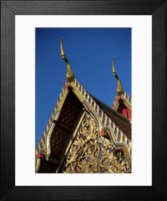 Framed Print : Wihan roof detail Framed Print : Wihan roof detail