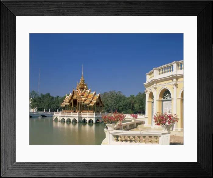 Framed Print : The Phra Thinang Aiswan Thipha-at pavilion at the summer Framed Print : The Phra Thinang Aiswan Thipha-at pavilion at the summer