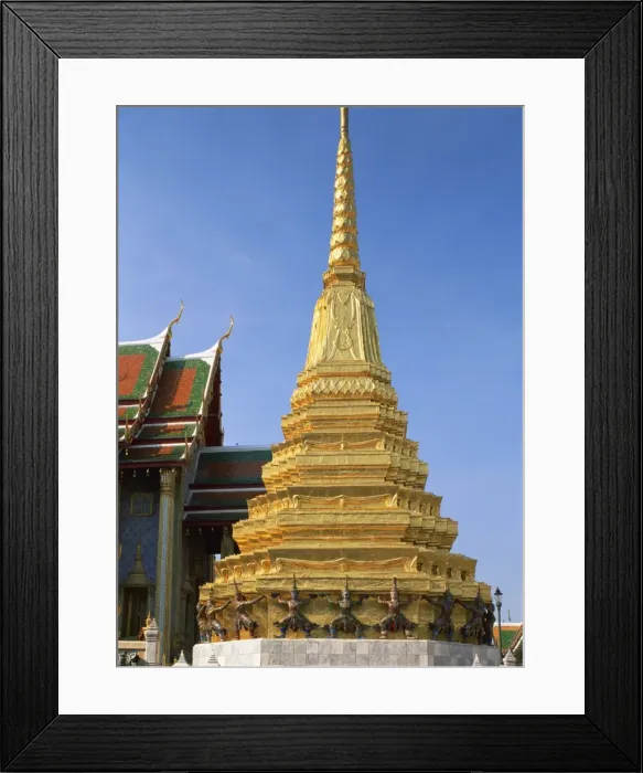 Framed Print : A gold covered chedi in the Grand Palace in Bangkok Framed Print : A gold covered chedi in the Grand Palace in Bangkok