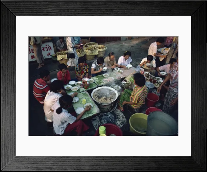 Framed Print : Street restaurant Framed Print : Street restaurant