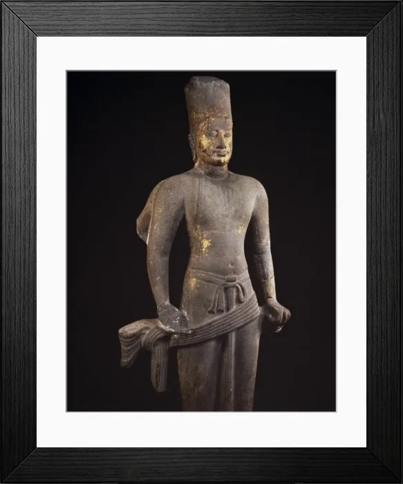 Framed Print : Stone statue of Vishnu Framed Print : Stone statue of Vishnu