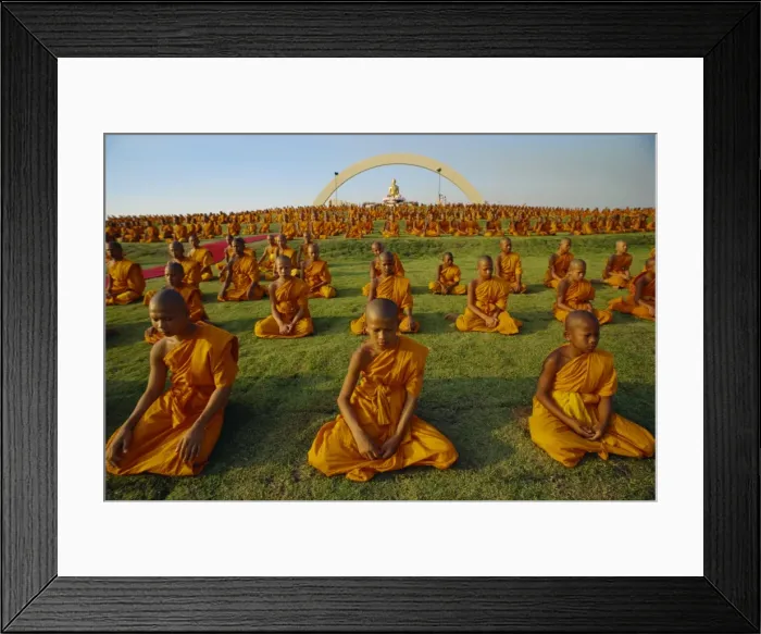 Framed Print : Young monks at prayer Framed Print : Young monks at prayer