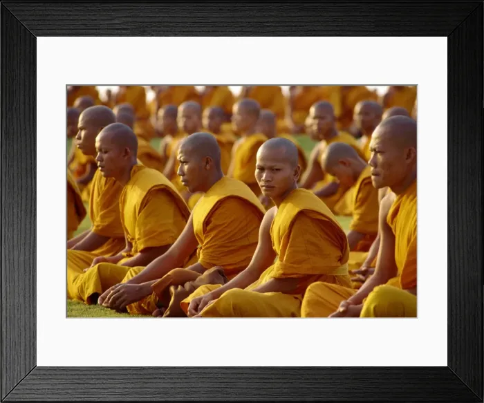 Framed Print : Crowd of monks Framed Print : Crowd of monks