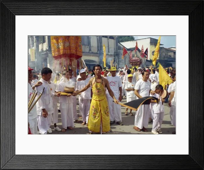 Framed Print : Procession of the Vegetarian Festival Framed Print : Procession of the Vegetarian Festival