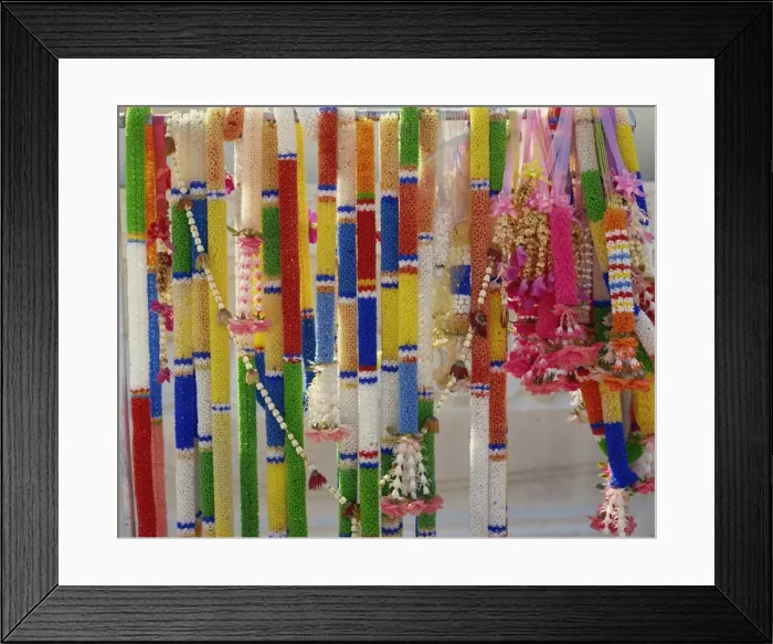Framed Print : Offerings of flowers Framed Print : Offerings of flowers