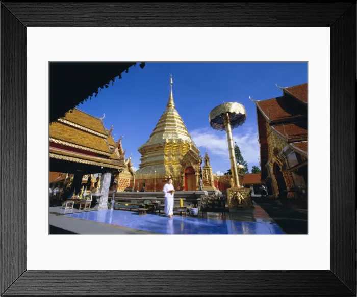 Framed Print : Buddhist temple of Wat Phra That Doi Suthep Framed Print : Buddhist temple of Wat Phra That Doi Suthep