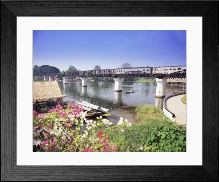 Framed Print : The Death Railway bridge on the River Kwai (Saphan Mae Nam Khwae Yai) Framed Print : The Death Railway bridge on the River Kwai (Saphan Mae Nam Khwae Yai)