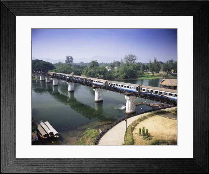 Framed Print : The Death Railway bridge on the River Kwai (Saphan Mae Nam Khwae Yai) Framed Print : The Death Railway bridge on the River Kwai (Saphan Mae Nam Khwae Yai)