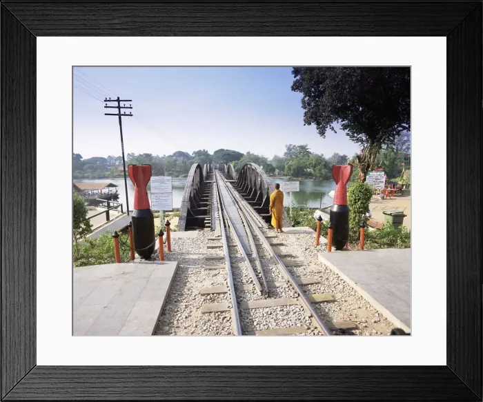 Framed Print : The Death Railway bridge on the River Kwai (Saphan Mae Nam Khwae Yai) Framed Print : The Death Railway bridge on the River Kwai (Saphan Mae Nam Khwae Yai)