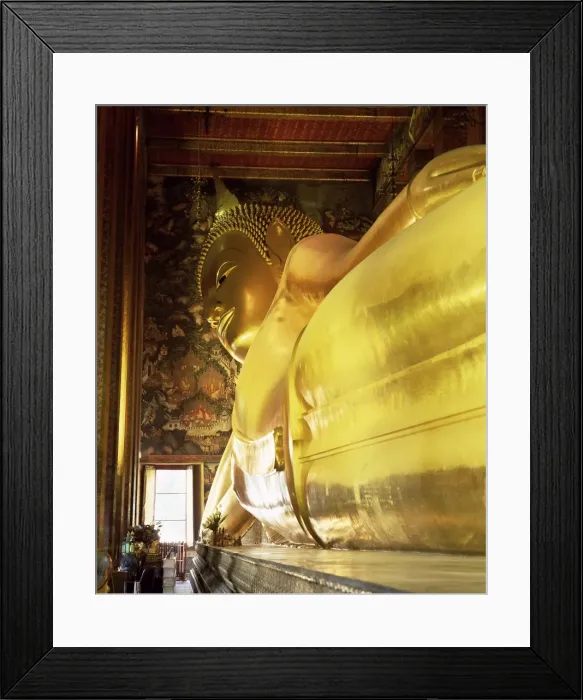 Framed Print : The 46m long statue of the Reclining Buddha Framed Print : The 46m long statue of the Reclining Buddha