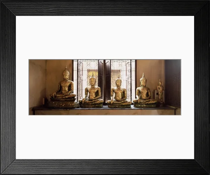 Framed Print : Statues of the Buddha covered in gold leaf Framed Print : Statues of the Buddha covered in gold leaf