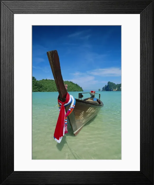 Framed Print : Typical long tail boat Framed Print : Typical long tail boat