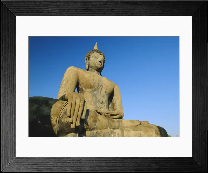 Framed Print : Seated Buddha statue in the Historical Park Framed Print : Seated Buddha statue in the Historical Park