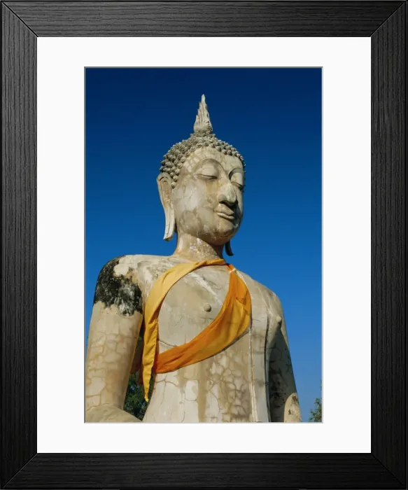 Framed Print : Seated Buddha dating from c Framed Print : Seated Buddha dating from c