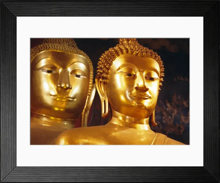 Framed Print : Seated Buddhas Framed Print : Seated Buddhas