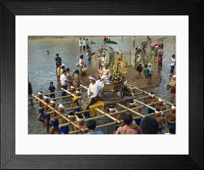 Framed Print : People taking part in the Water Festival parade Framed Print : People taking part in the Water Festival parade