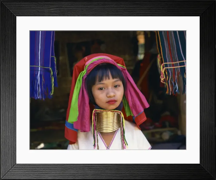 Framed Print : Long neck girl Framed Print : Long neck girl