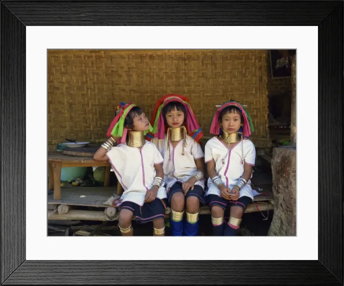Framed Print : Long neck girls Framed Print : Long neck girls