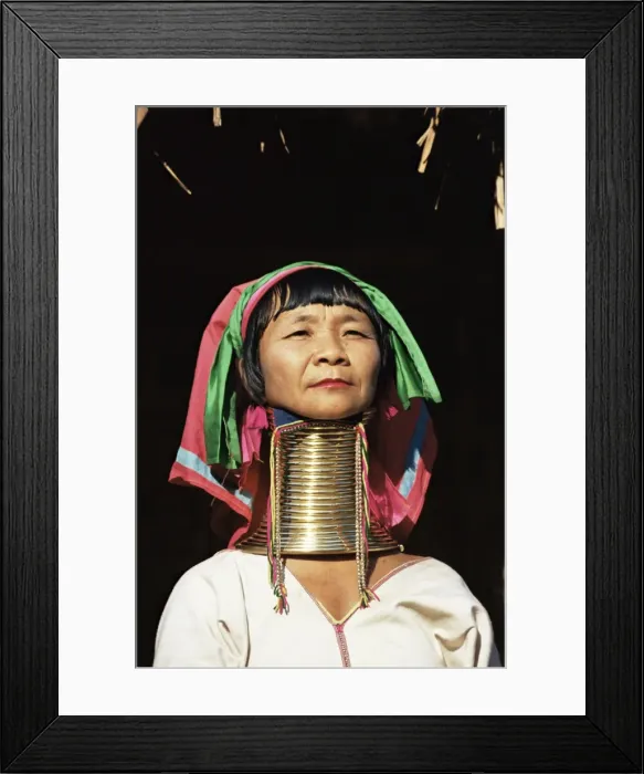 Framed Print : Paduang woman (Long-necked people) (Long-Necked Karen)