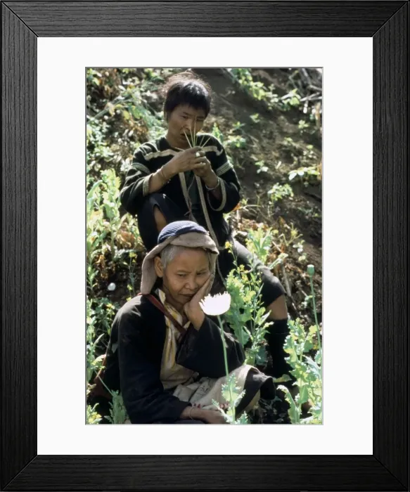 Framed Print : Lahu opium addicts Framed Print : Lahu opium addicts