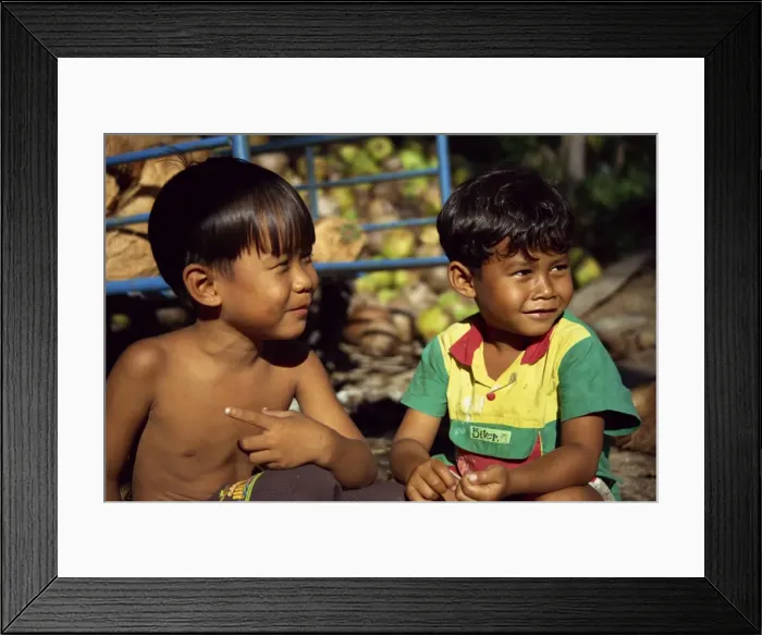Framed Print : Portrait of two children Framed Print : Portrait of two children