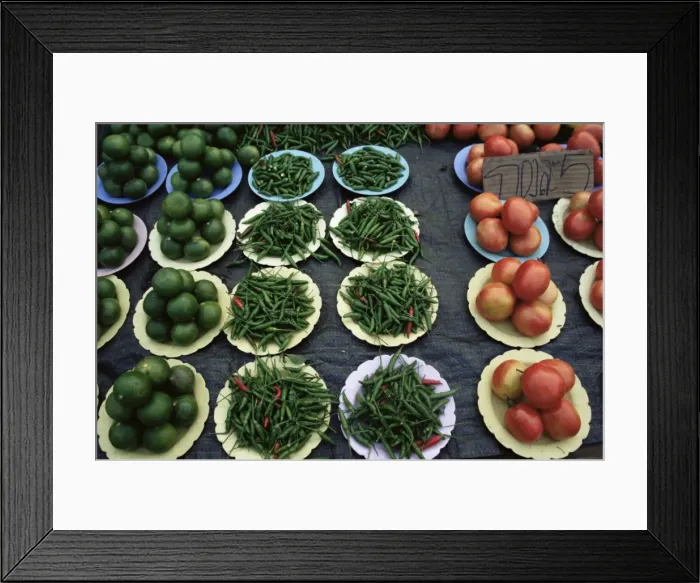 Framed Print : Vegetables in the market Framed Print : Vegetables in the market