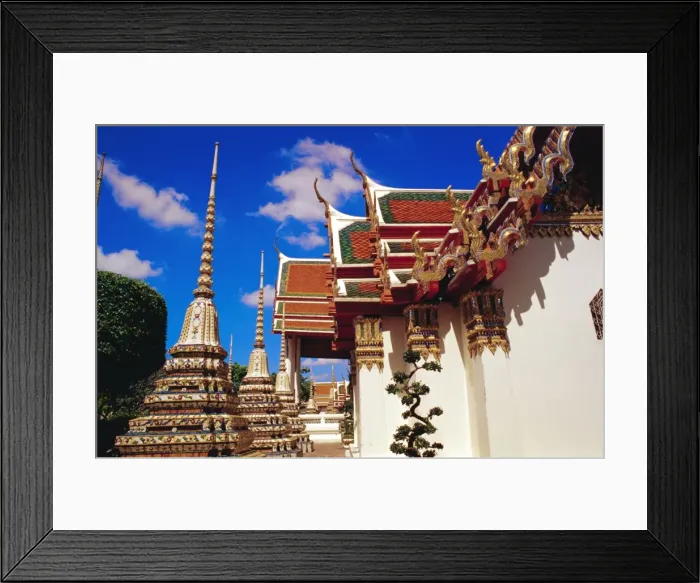 Framed Print : Temples and chedis of Wat Pho