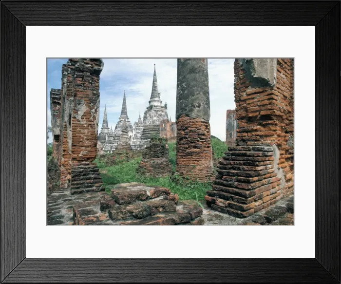 Framed Print : Ruins in the old capital of Ayutthaya Framed Print : Ruins in the old capital of Ayutthaya