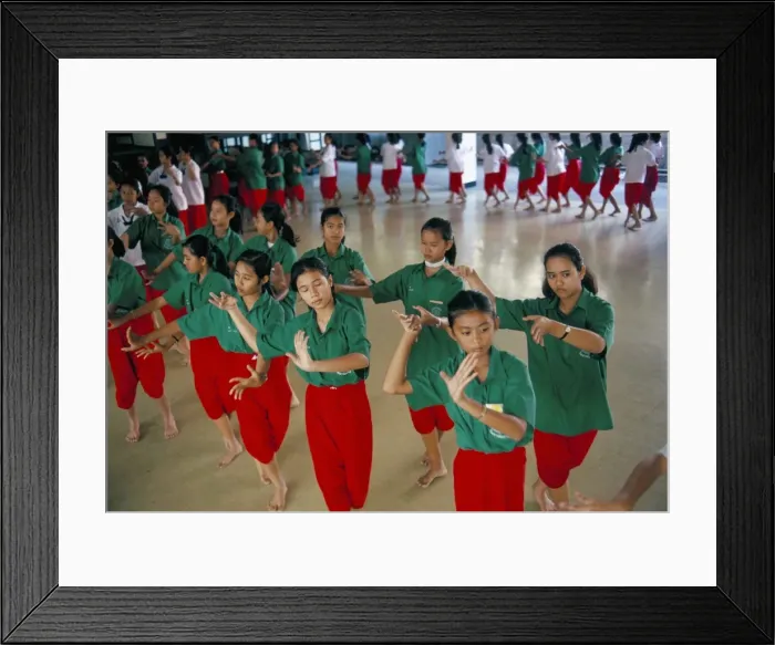 Framed Print : Students in Dramatic Arts College on dance course Framed Print : Students in Dramatic Arts College on dance course