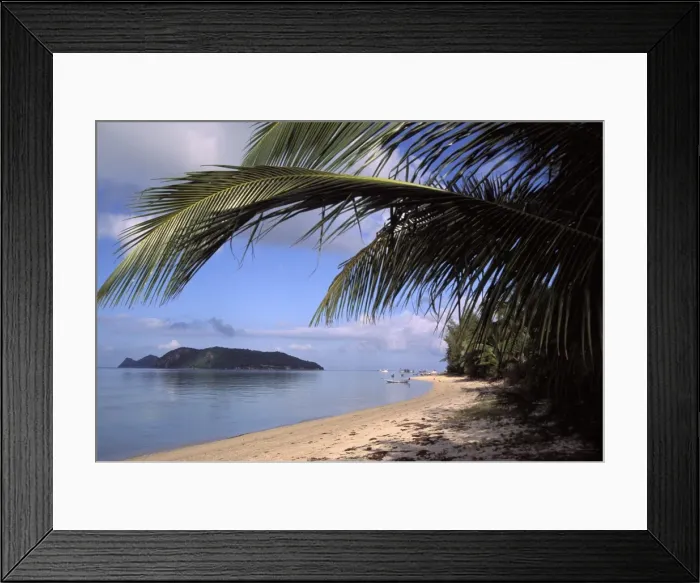Framed Print : The island of Ko Tae Nai from Ao Bang Charu beach on Framed Print : The island of Ko Tae Nai from Ao Bang Charu beach on