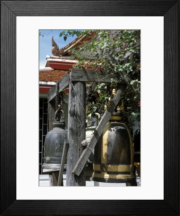 Framed Print : Bells at Buddhist temple