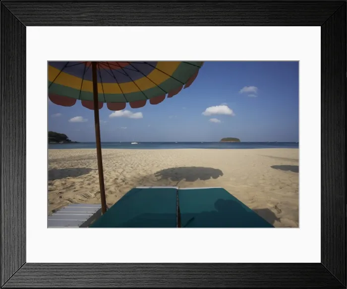 Framed Print : Wiew from a sunbed Framed Print : Wiew from a sunbed