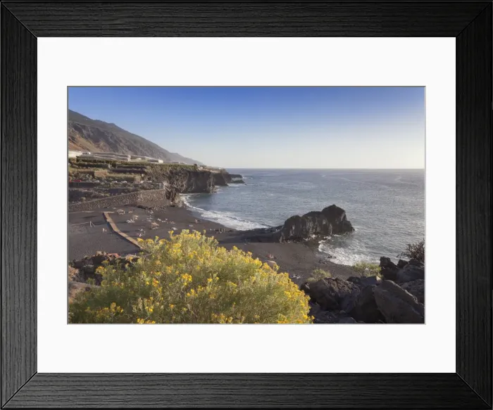 Framed Print : Playa de Charco Verde, Puerto Naos, La Palma, Canary Islands, Spain, Europe Framed Print : Playa de Charco Verde, Puerto Naos, La Palma, Canary Islands, Spain, Europe