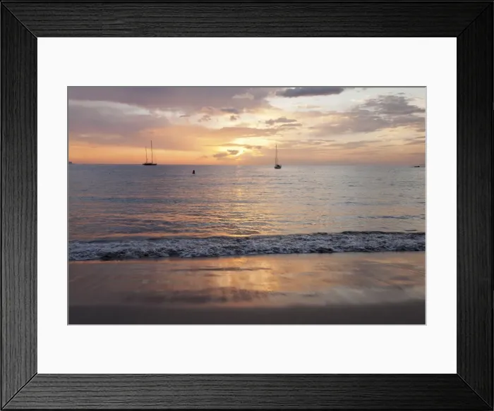 Framed Print : Sunset at Playa de las Vistas Beach, Playa de Los Cristianos, Los Cristianos, Tenerife Framed Print : Sunset at Playa de las Vistas Beach, Playa de Los Cristianos, Los Cristianos, Tenerife