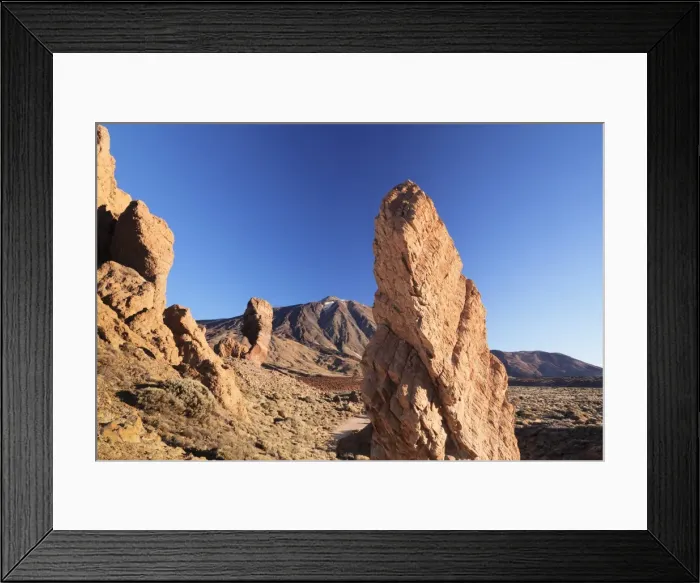 Framed Print : Los Roques de Garcia at Caldera de las Canadas, Pico de Teide at sunset, National Park Teide Framed Print : Los Roques de Garcia at Caldera de las Canadas, Pico de Teide at sunset, National Park Teide