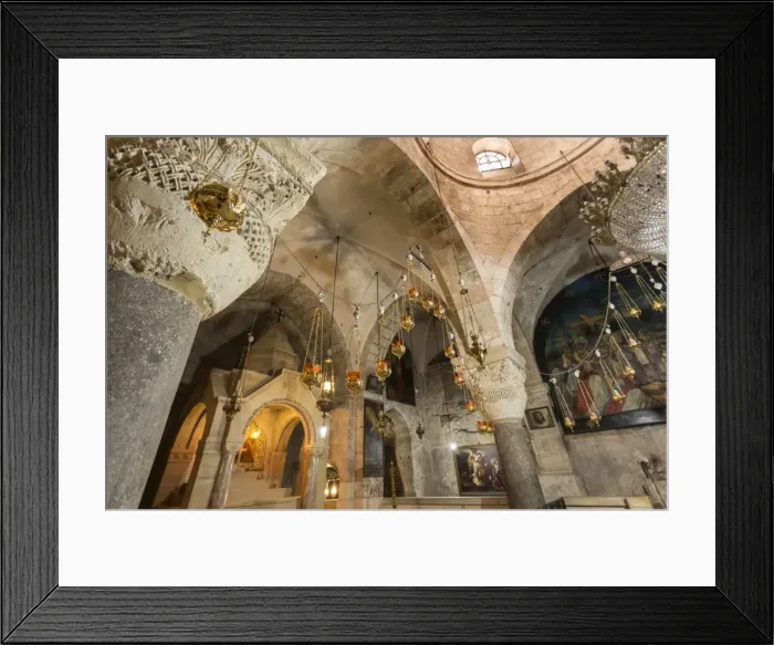 Framed Print : Chapel, Church of the Holy Sepulchre, Old City, Christian Quarter, Jerusalem, UNESCO Framed Print : Chapel, Church of the Holy Sepulchre, Old City, Christian Quarter, Jerusalem, UNESCO