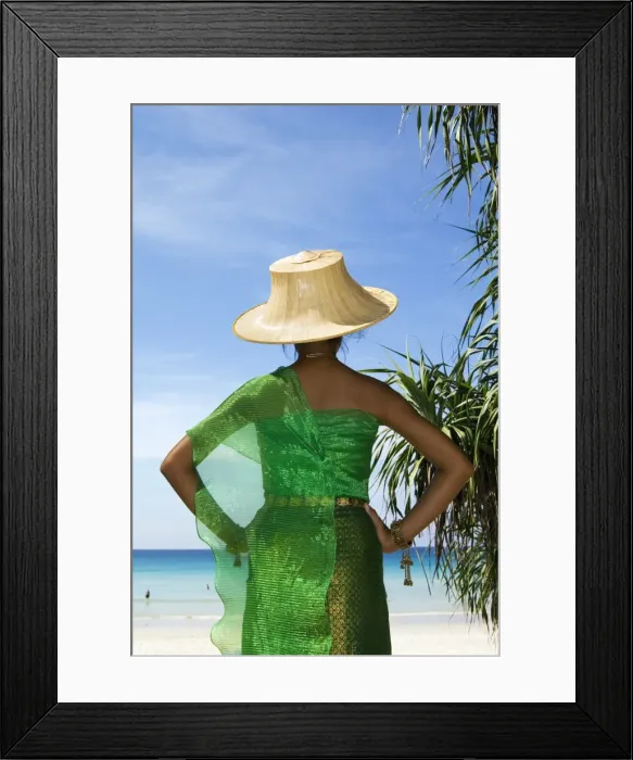 Framed Print : Girl in traditional Thai clothes Framed Print : Girl in traditional Thai clothes