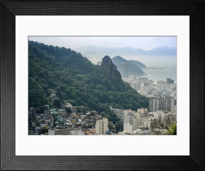 Framed Print : Copacabana and Morro Sao Joao, Rio de Janeiro, Brazil, South America Framed Print : Copacabana and Morro Sao Joao, Rio de Janeiro, Brazil, South America