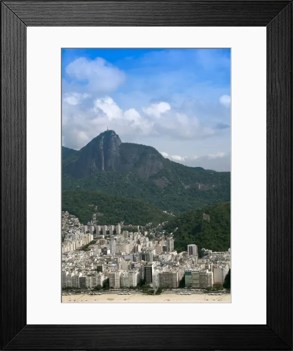 Framed Print : Ipanema and Corcovado, Rio de Janeiro, Brazil, South America Framed Print : Ipanema and Corcovado, Rio de Janeiro, Brazil, South America