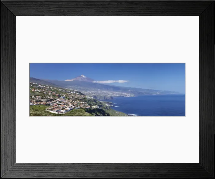 Framed Print : View over Orotava Valley to the north coast and Puerto de la Cruz and Pico del Teide Framed Print : View over Orotava Valley to the north coast and Puerto de la Cruz and Pico del Teide