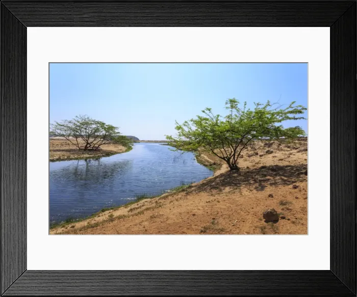Framed Print : Tranquil waters of Khor Rori (Rouri), Land of Frankincense UNESCO World Heritage Site Framed Print : Tranquil waters of Khor Rori (Rouri), Land of Frankincense UNESCO World Heritage Site