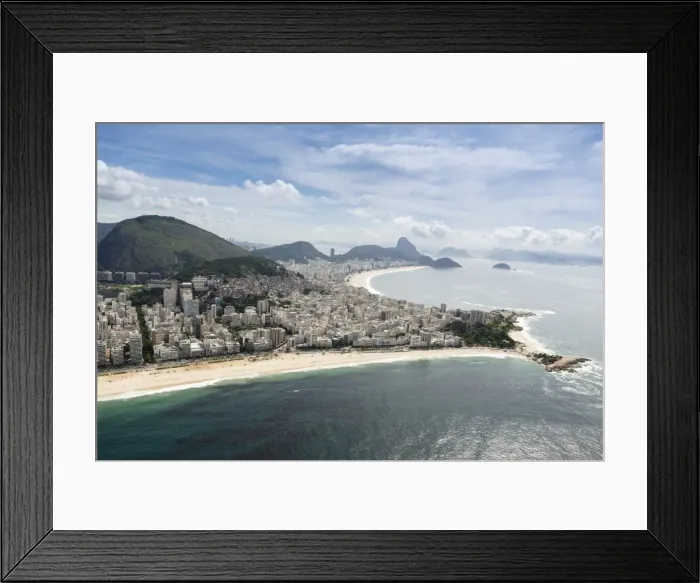 Framed Print : Arpoador and Copacabana beaches and the Arpoador peninsula, Rio de Janeiro, Brazil Framed Print : Arpoador and Copacabana beaches and the Arpoador peninsula, Rio de Janeiro, Brazil