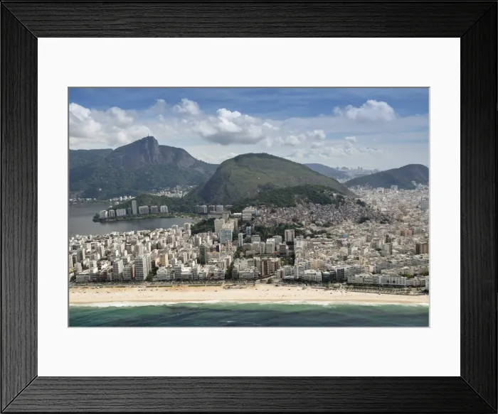 Framed Print : Cabritos hill and Corcovado, Ipanema Beach, Rio de Janeiro, Brazil, South America Framed Print : Cabritos hill and Corcovado, Ipanema Beach, Rio de Janeiro, Brazil, South America