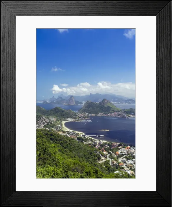 Framed Print : Rio de Janeiro from Niteroi, Rio de Janeiro, Brazil, South America Framed Print : Rio de Janeiro from Niteroi, Rio de Janeiro, Brazil, South America