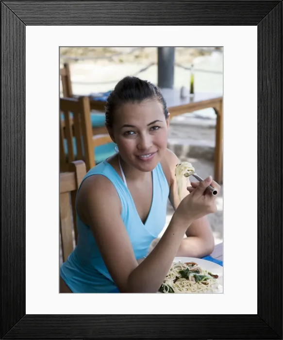 Framed Print : Thai-Caucasian woman Framed Print : Thai-Caucasian woman